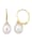 Amara Perle Ohrringe mit Süßwasser-Zuchtperlen, Weiß