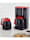 EXKLUSIV-Set Thermo-Kaffeeautomat 10315 mit 2 Thermokannen, schwarz/rot
