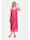Cartoon Sommerkleid aus Seiden-Viskose-Chiffon, Pink