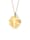 Elli Premium Halskette Organic Münz Design Mondstein Tropfen 925 Silber, Gold