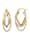 Boucles d'oreilles en or jaune/blanc 375, Coloris or jaune
