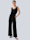 Alba Moda Overal s elegantným opaskom na zaviazanie pre dokonalý tvar pásu, Čierna