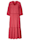 REKEN MAAR Maxi-jurk met gehaakt kant, rood