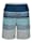 Wavebreaker Zwemshort met trendy strepen, Blauw/Lichtblauw/Wit
