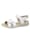 Naturläufer Sandale mit verstellbaren Klettbandagen, Weiß