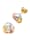 Amara Highlights Boucles d'oreilles serties de diamants en or jaune 585, Multicolore