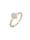 Orolino Ring 585/- Gold Brillant weiß Brillant Glänzend 0,03ct., gelb
