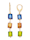 KLiNGEL Muranoglas-Ohrringe aus Muranoglas, Gelbgoldfarben