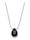 KLiNGEL Collier avec pierre de verre, Noir