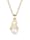 Elli Premium Halskette Infinity Süßwasserzuchtperle 585 Gelbgold, Weiß