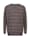 BABISTA Pullover mit garngefärbtem Streifendessin rundum, Marineblau/Braun