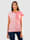 Laura Kent Shirt mit grafischem Druck im Vorderteil, Rot/Weiß