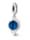 Pandora Charm-Anhänger - Blauer Globus - 799430C01, Silberfarben