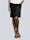 Alba Moda Bermuda-Shorts aus leicht glänzender Satin-Ware, Schwarz