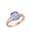 Jamelli Ring 925/- Sterling Silber Quarz (beh.) blau Glänzend, rot