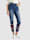 Paola 7/8-jeans met bloemenborduursel aan de zoom, Blue bleached
