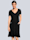 Alba Moda Jerseykleid mit kontrastfarbigen Paspelierungen, Schwarz