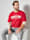 John F. Gee T-Shirt aus reiner Baumwolle, Rot
