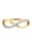 CAI Ring 925/- Sterling Silber Topas weiß Glänzend 0,004ct/pc., gelb