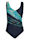 Maritim Badeanzug in klassischer Form, Marineblau