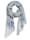 MONA Scarf Soft cotton and silk fabric blend, Blue/Grey
