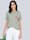 Alba Moda Shirt met borduursel, Groen/Ecru