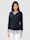 Paola Sweatshirt in strukturierter Ware, Marineblau/Weiß
