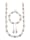 Diemer Perle Halsband, armband & örhängen av odlade sötvattenspärlor, Vit