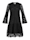 Nicowa Kleid mit 3D-Spitze – ARNINO, BLACK