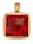 Amara Pierres colorées Pendentif à clipser avec ambre copal, Rouge