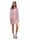 AMY VERMONT Kleid mit Hahnentritt-Muster allover, Pink/Weiß