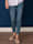 MAC Jeans mit aufwändig verzierter Gesäßtsche im Leo-Dessin, Blau