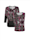 MONA Twinset met bloemenprint, Zwart/Berry/Wit