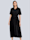 Alba Moda Kleid mit Bindegürtel, Schwarz