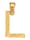 Diemer Gold Hanger Letter L van 14 kt. goud, Geelgoudkleur