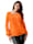 AMY VERMONT Pull-over à motif maille, Orange