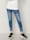 Paola Jeans met sierkraaltjes aan de zoom, Blue bleached
