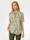 MONA Bluse mit Batikdruckdessin, Grün/Natur