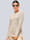 Alba Moda Pullover mit trendiger Schleifenverarbeitung, Sand