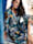 MIAMODA Kleid mit Bindeband am Ausschnitt, Multicolor
