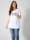 Sara Lindholm Shirt mit Parfum-Flakon Motiven, Weiß