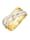 Diemer Gold Damesring van 14 kt. geel- en witgoud, Geelgoudkleur