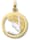 One Element Sternzeichen Anhänger Jungfrau aus 333 Gelbgold, gold