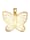 Schmetterling-Anhänger in Silber 925, Gelbgoldfarben