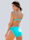 Bikini mit silberfarbener Zierschnalle