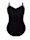 TruYou Badeanzug mit kontrastfarbenen Paspeln, Schwarz/Weiß