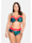 sheego by Joe Browns Bikini-Oberteil mit wattierten Cups und verstellbaren Trägern, schwarz bedruckt