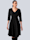 Alba Moda Kleid mit ausgestelltem Rock, Schwarz