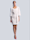 Alba Moda Jurk in gebloemde 3D-look, Wit