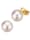 Diemer Oorstekers met Akoya-zoetwaterparels, van 14 kt. goud, Wit